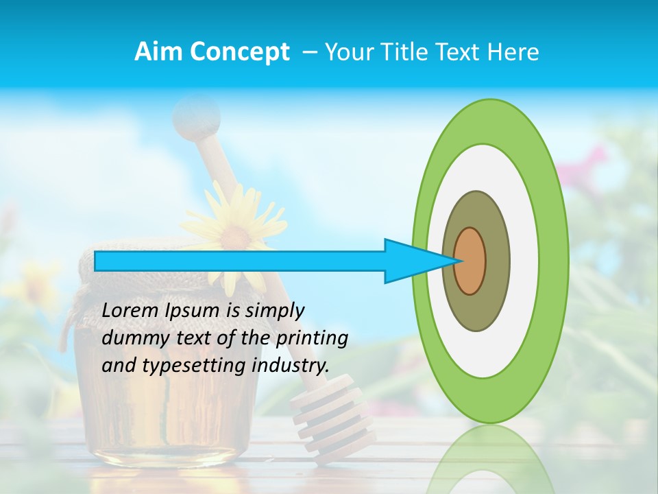 Orange Pollen Background PowerPoint Template