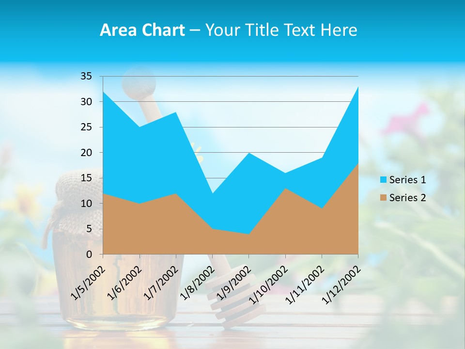 Orange Pollen Background PowerPoint Template