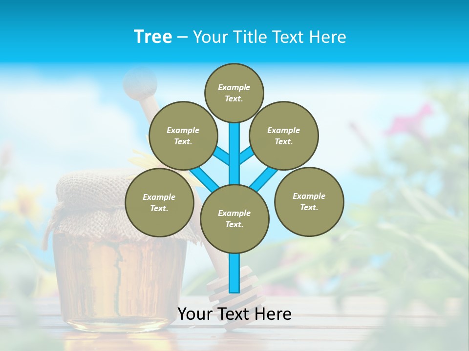 Orange Pollen Background PowerPoint Template