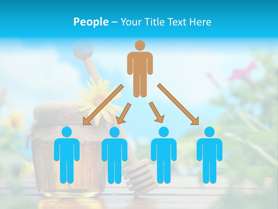 Orange Pollen Background PowerPoint Template