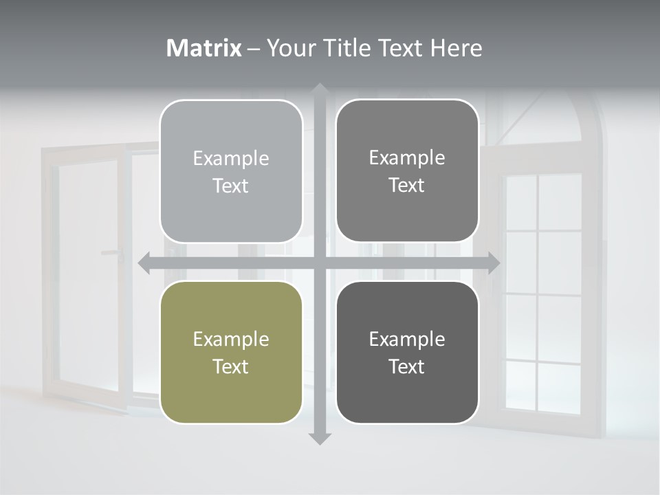 Bia Okno Architektura PowerPoint Template