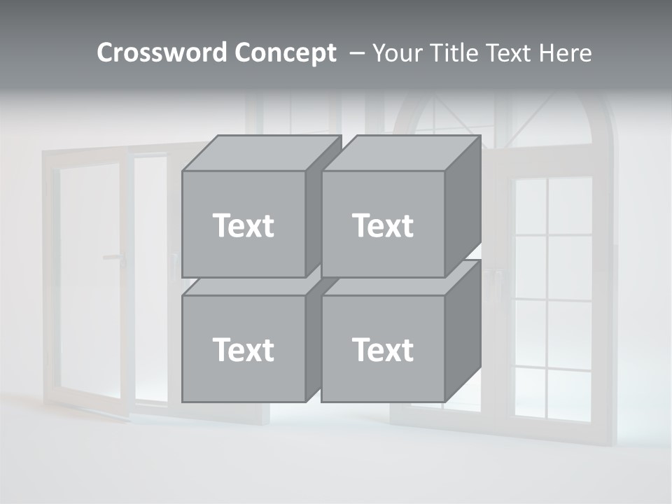 Bia Okno Architektura PowerPoint Template
