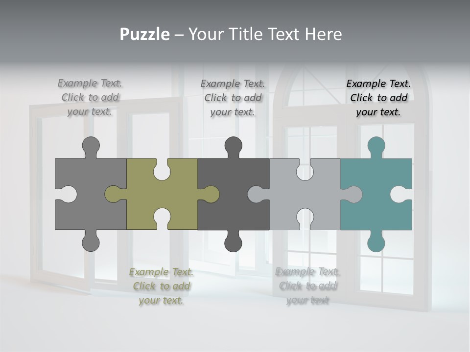 Bia Okno Architektura PowerPoint Template