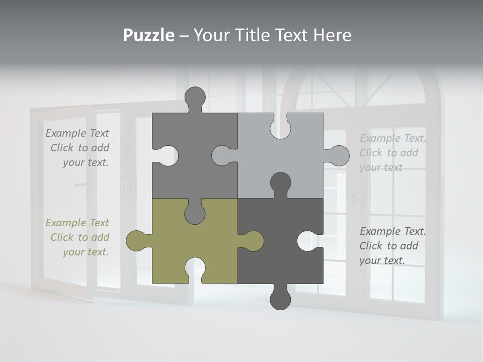 Bia Okno Architektura PowerPoint Template