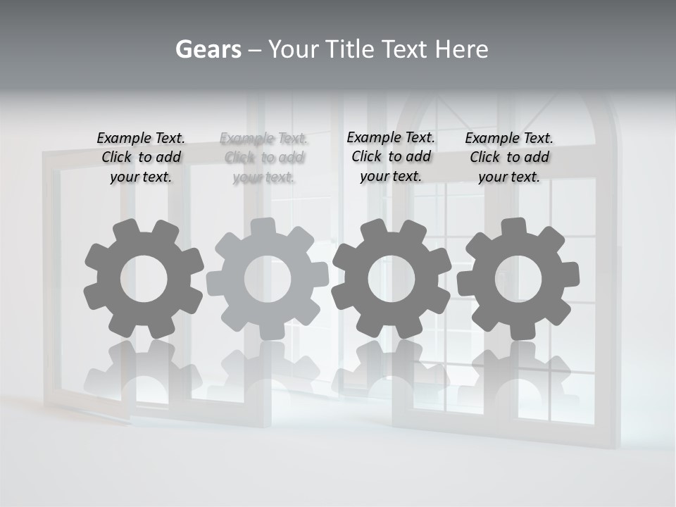 Bia Okno Architektura PowerPoint Template