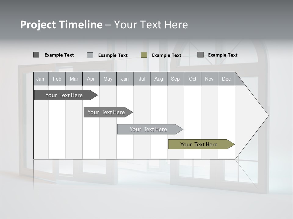 Bia Okno Architektura PowerPoint Template
