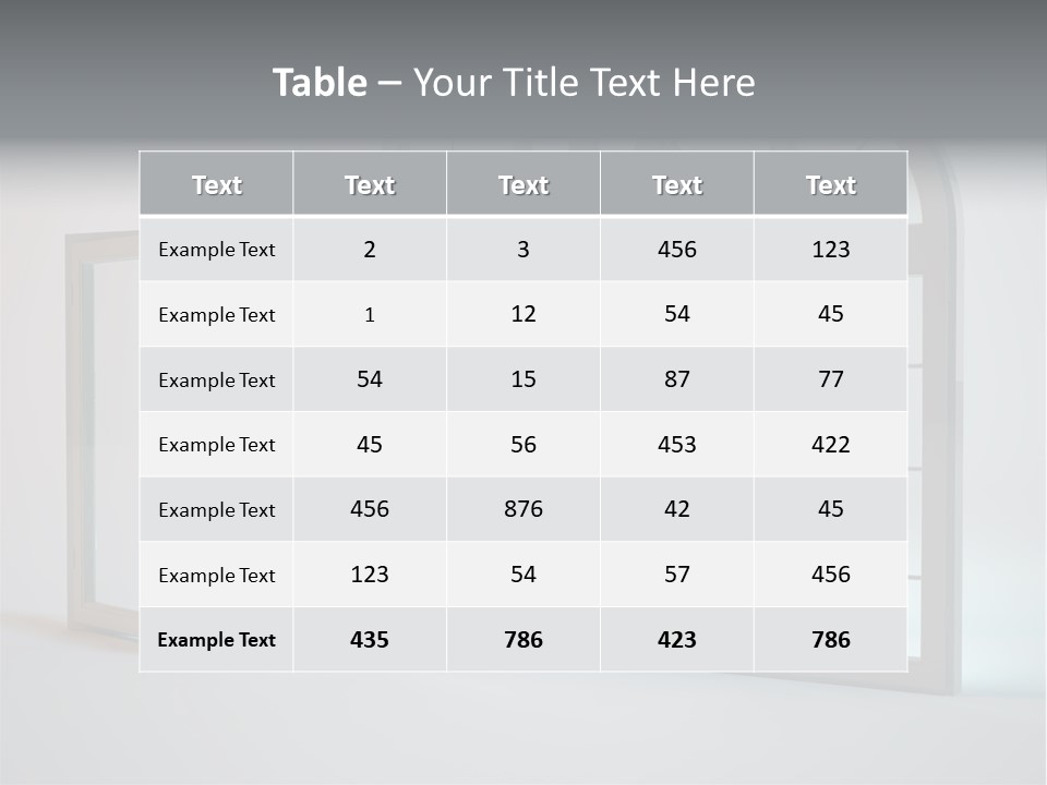 Bia Okno Architektura PowerPoint Template