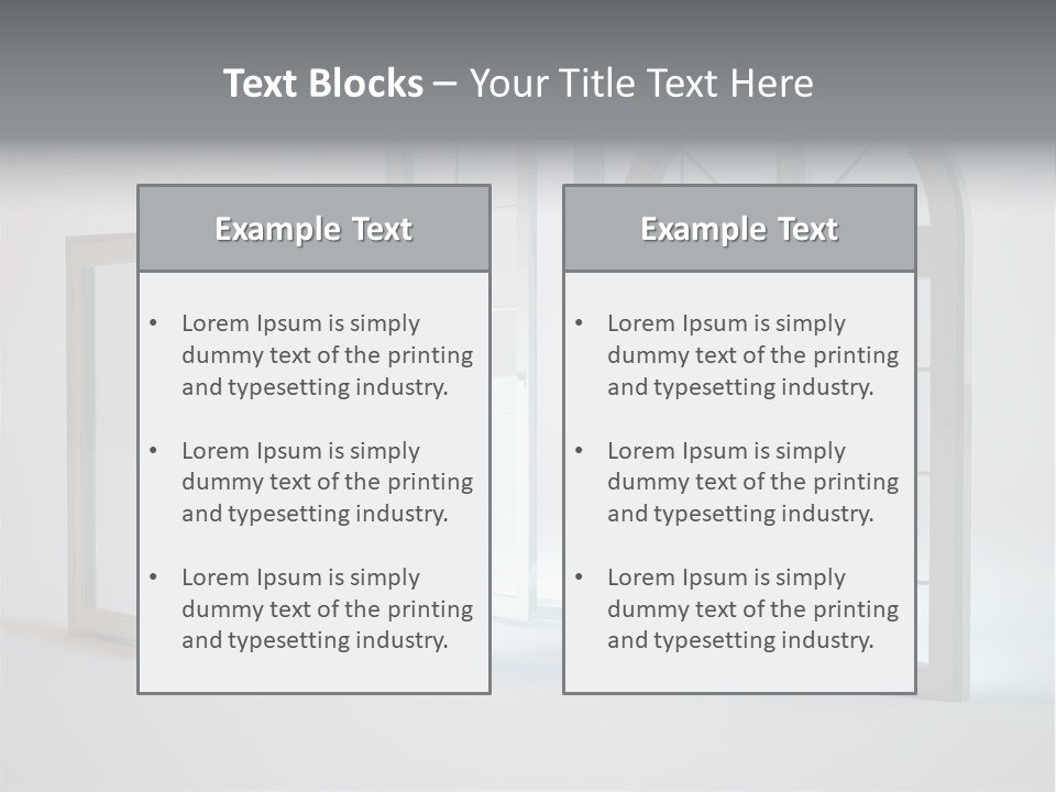 Bia Okno Architektura PowerPoint Template