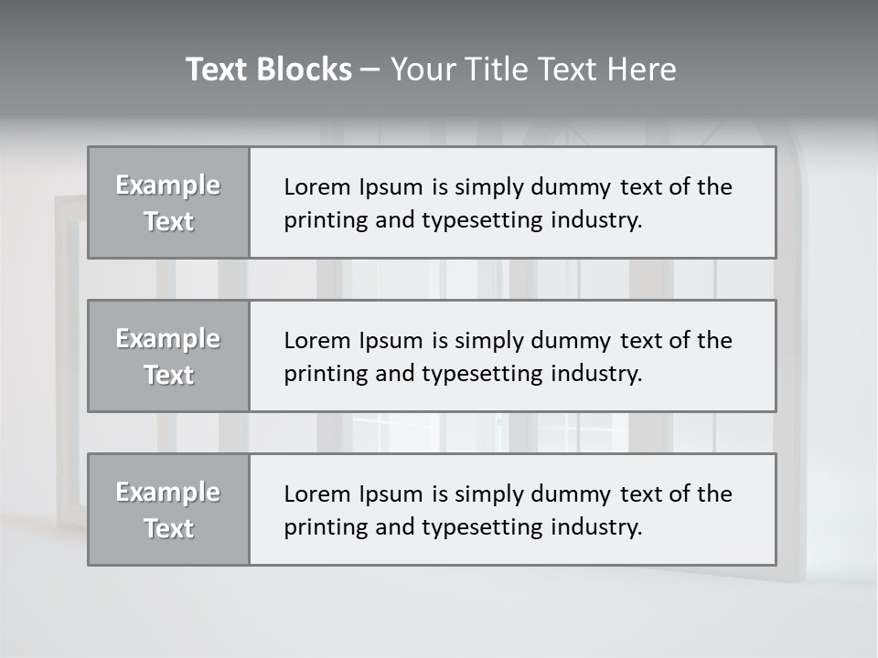 Bia Okno Architektura PowerPoint Template