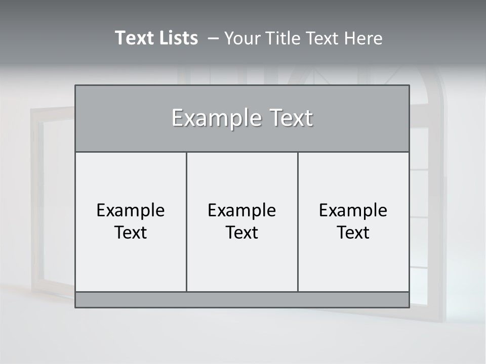 Bia Okno Architektura PowerPoint Template