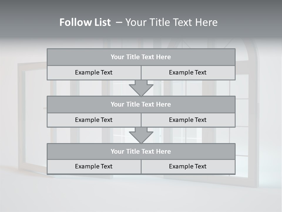Bia Okno Architektura PowerPoint Template