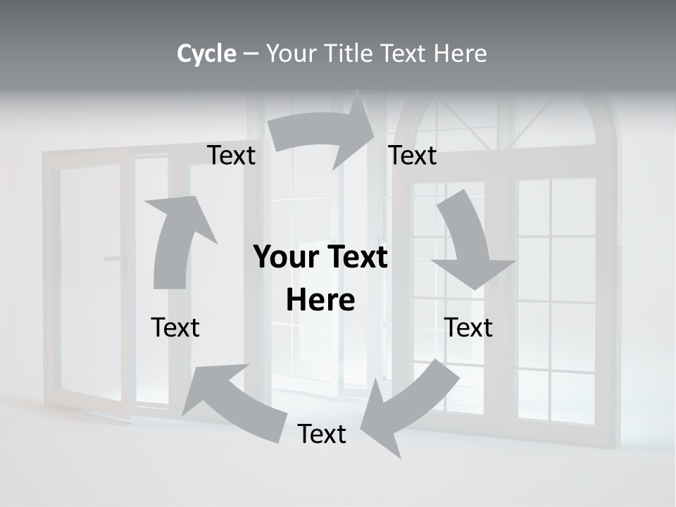 Bia Okno Architektura PowerPoint Template