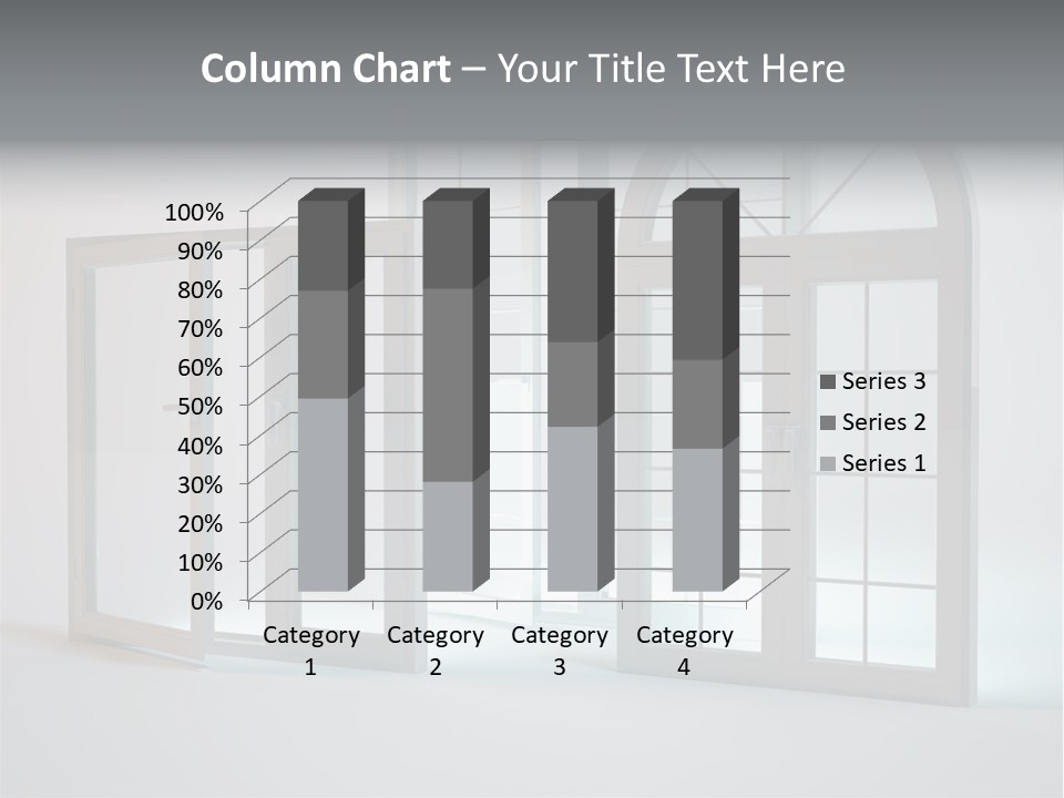 Bia Okno Architektura PowerPoint Template