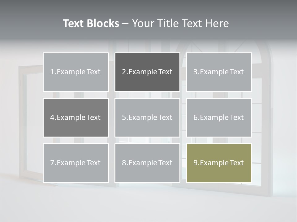 Bia Okno Architektura PowerPoint Template