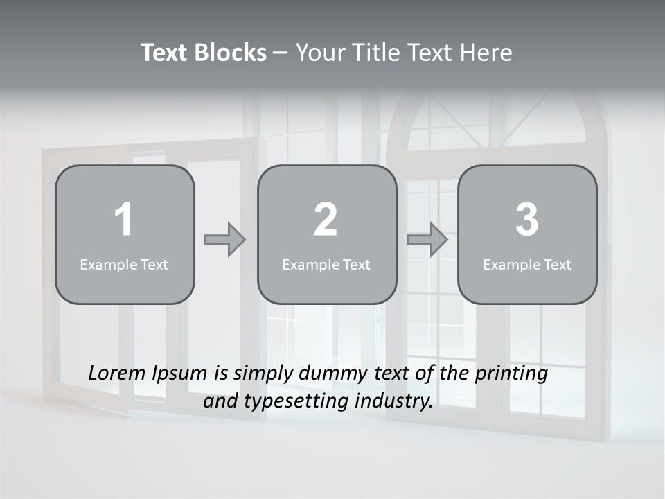 Bia Okno Architektura PowerPoint Template