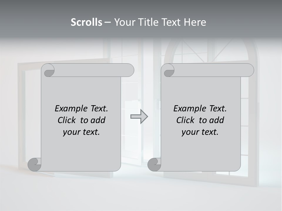 Bia Okno Architektura PowerPoint Template