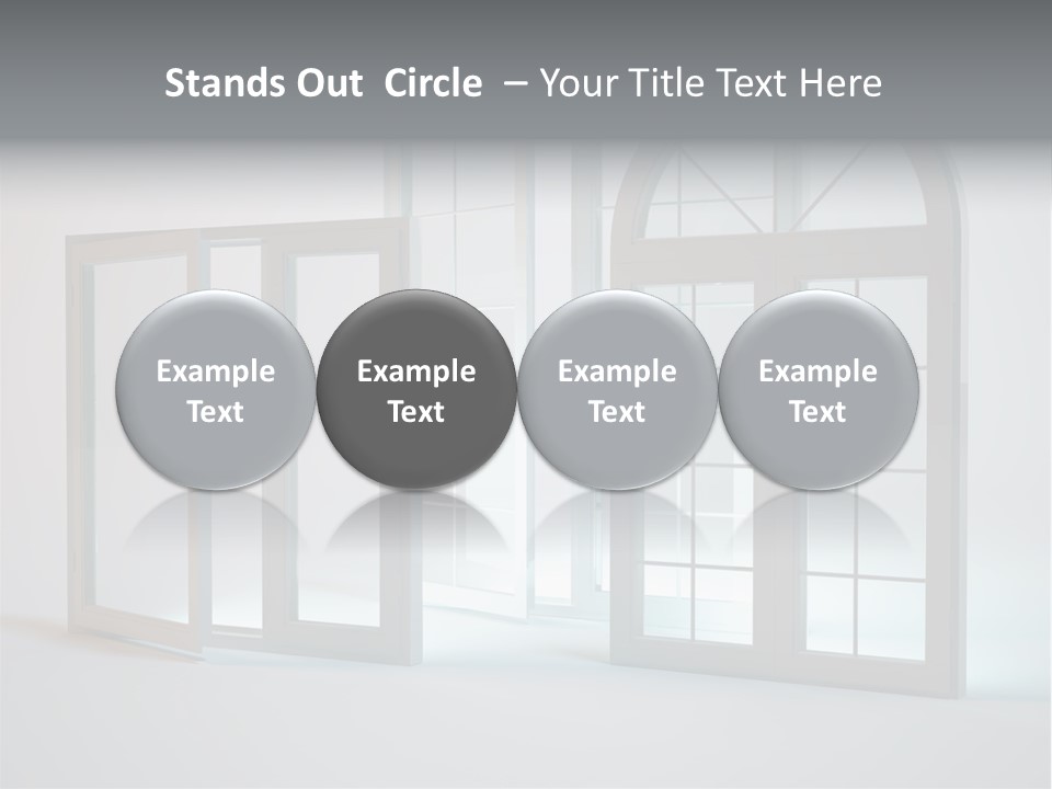 Bia Okno Architektura PowerPoint Template