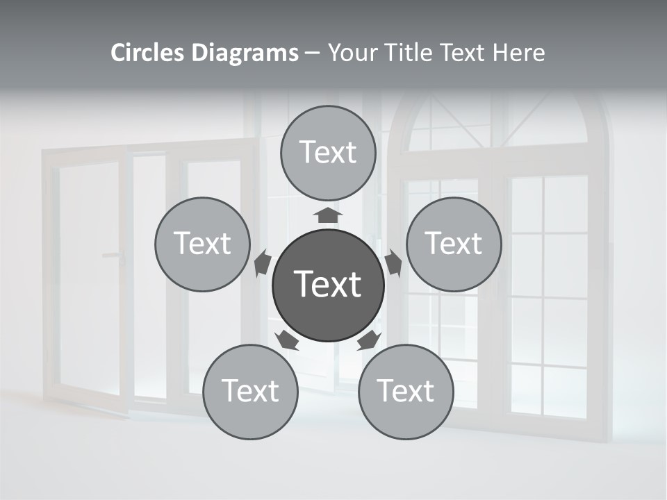 Bia Okno Architektura PowerPoint Template