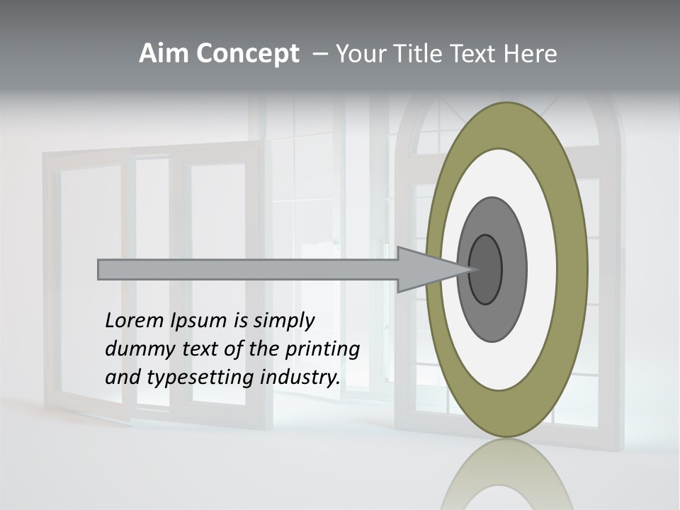 Bia Okno Architektura PowerPoint Template