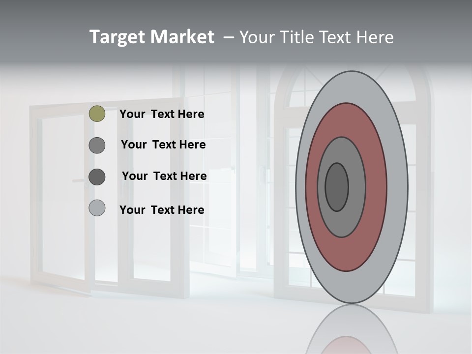 Bia Okno Architektura PowerPoint Template