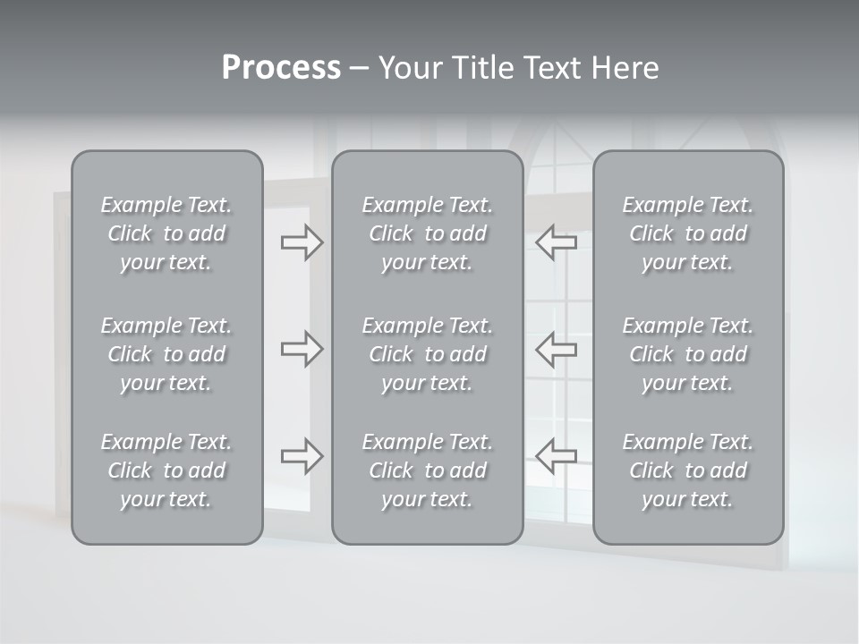 Bia Okno Architektura PowerPoint Template