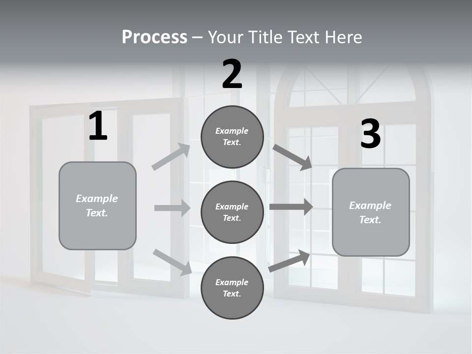 Bia Okno Architektura PowerPoint Template