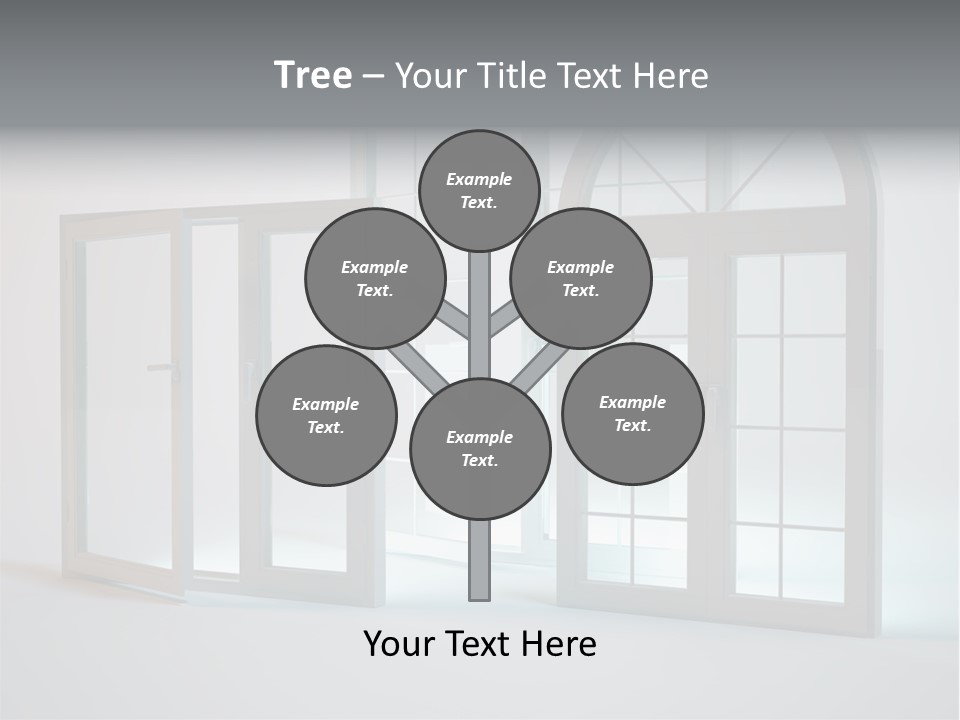 Bia Okno Architektura PowerPoint Template