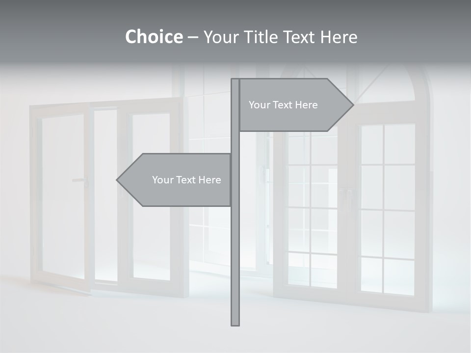 Bia Okno Architektura PowerPoint Template