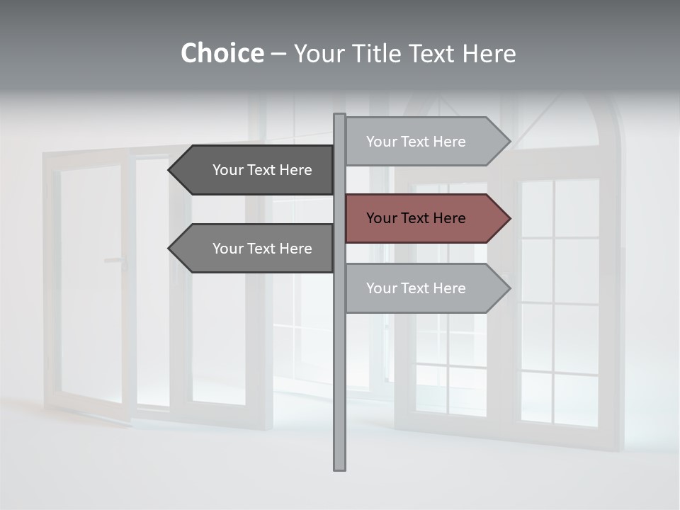 Bia Okno Architektura PowerPoint Template