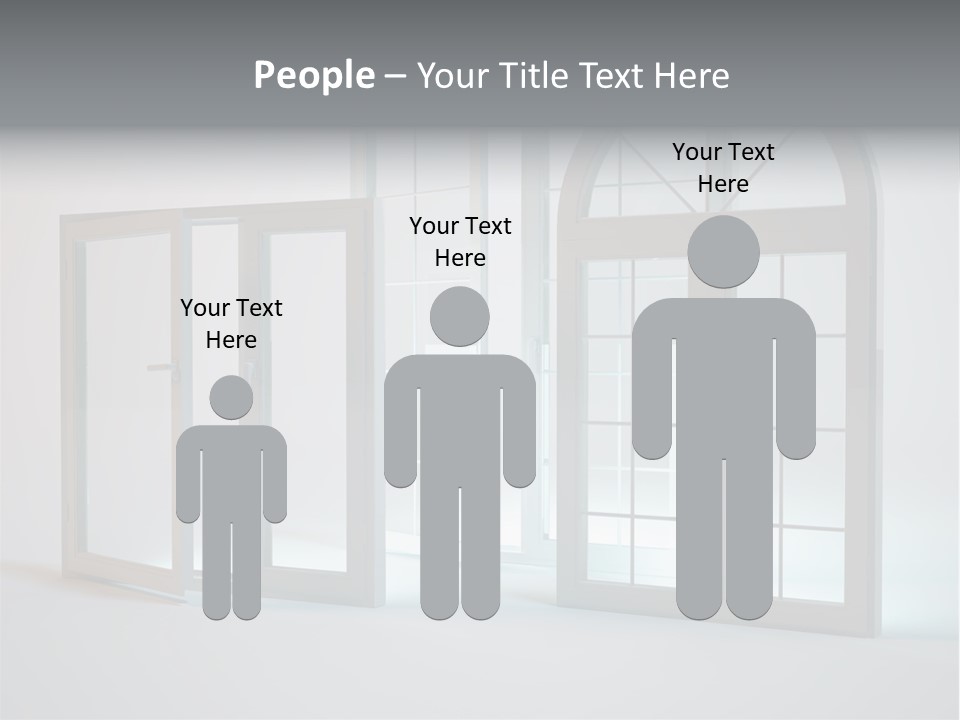 Bia Okno Architektura PowerPoint Template