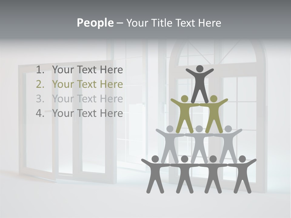 Bia Okno Architektura PowerPoint Template