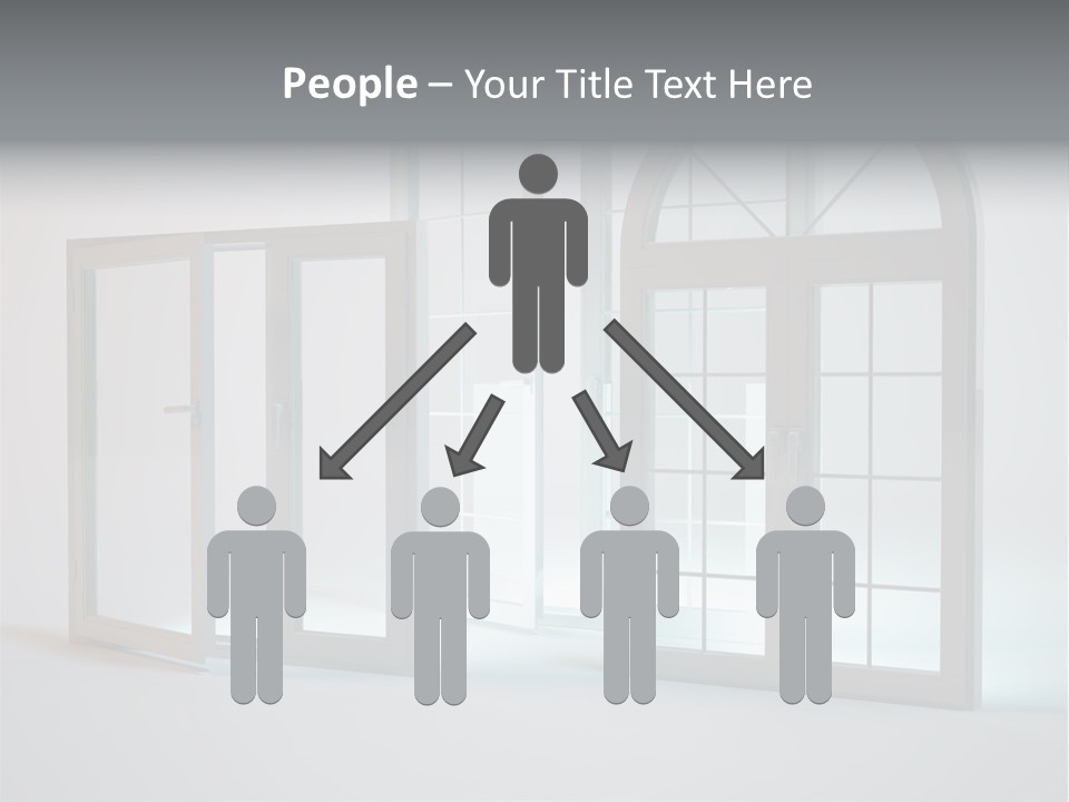 Bia Okno Architektura PowerPoint Template