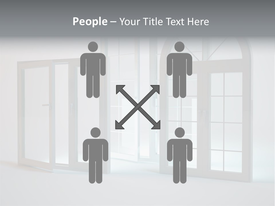 Bia Okno Architektura PowerPoint Template