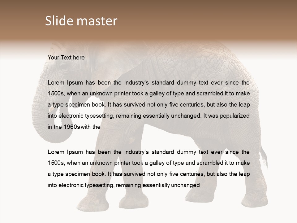 Strength Strong African PowerPoint Template