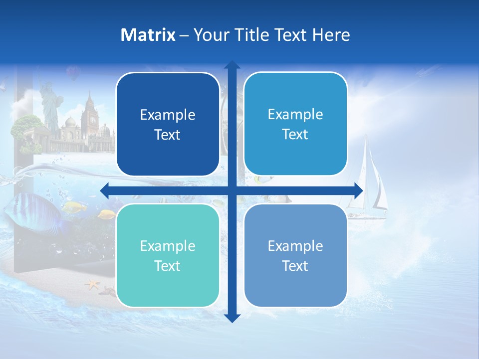 Lcd Eiffel Objects PowerPoint Template