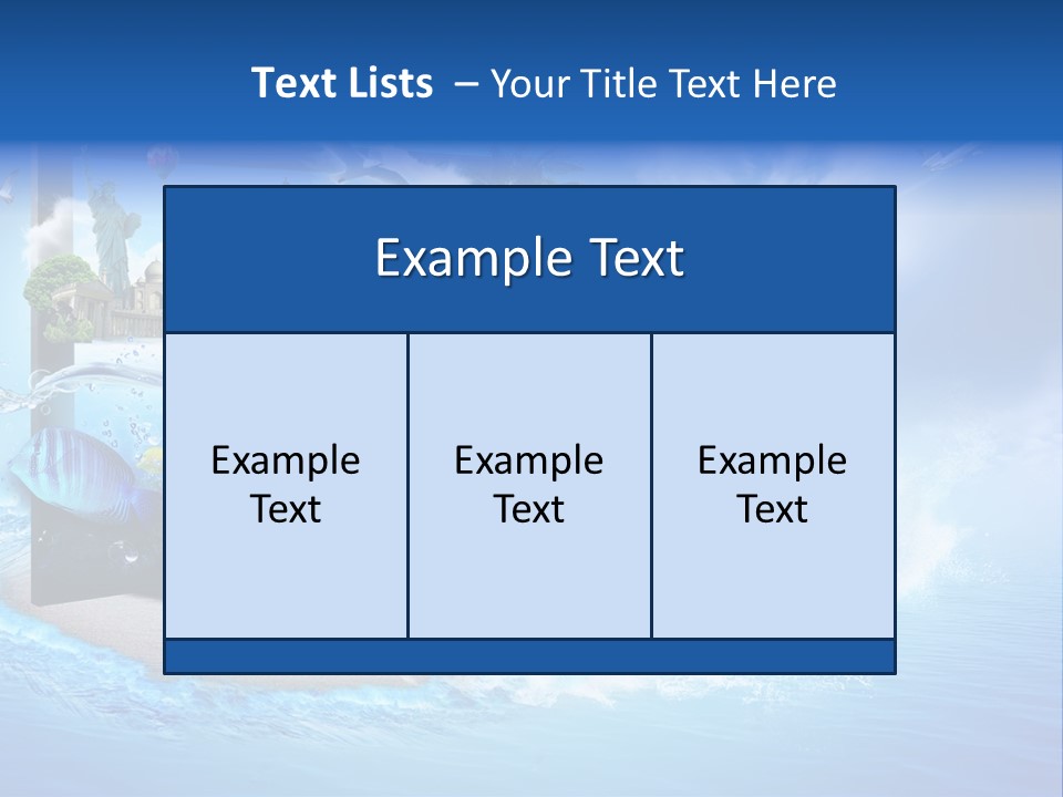 Lcd Eiffel Objects PowerPoint Template