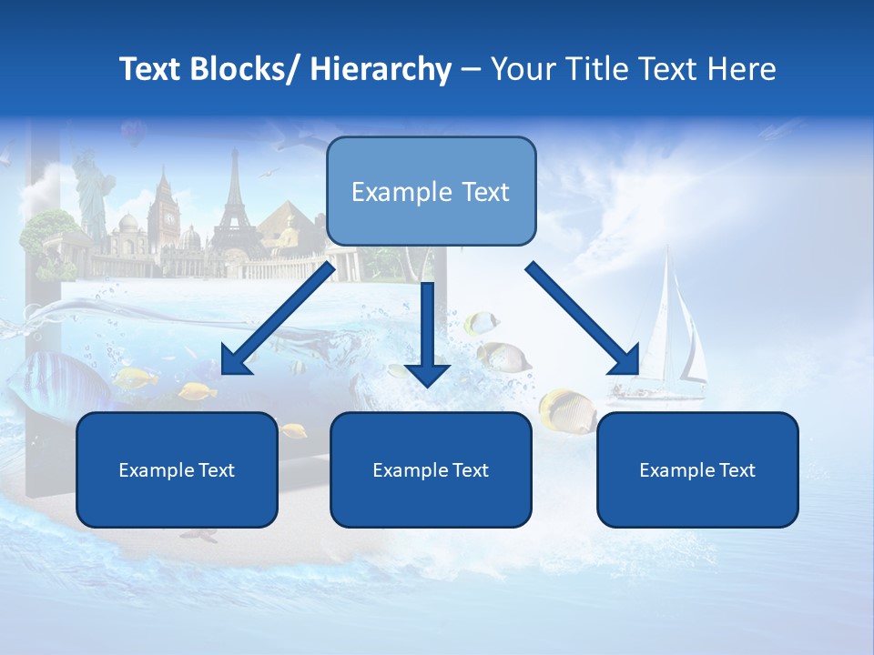 Lcd Eiffel Objects PowerPoint Template