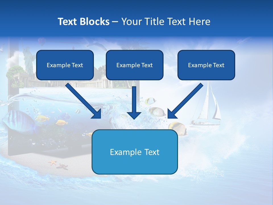 Lcd Eiffel Objects PowerPoint Template