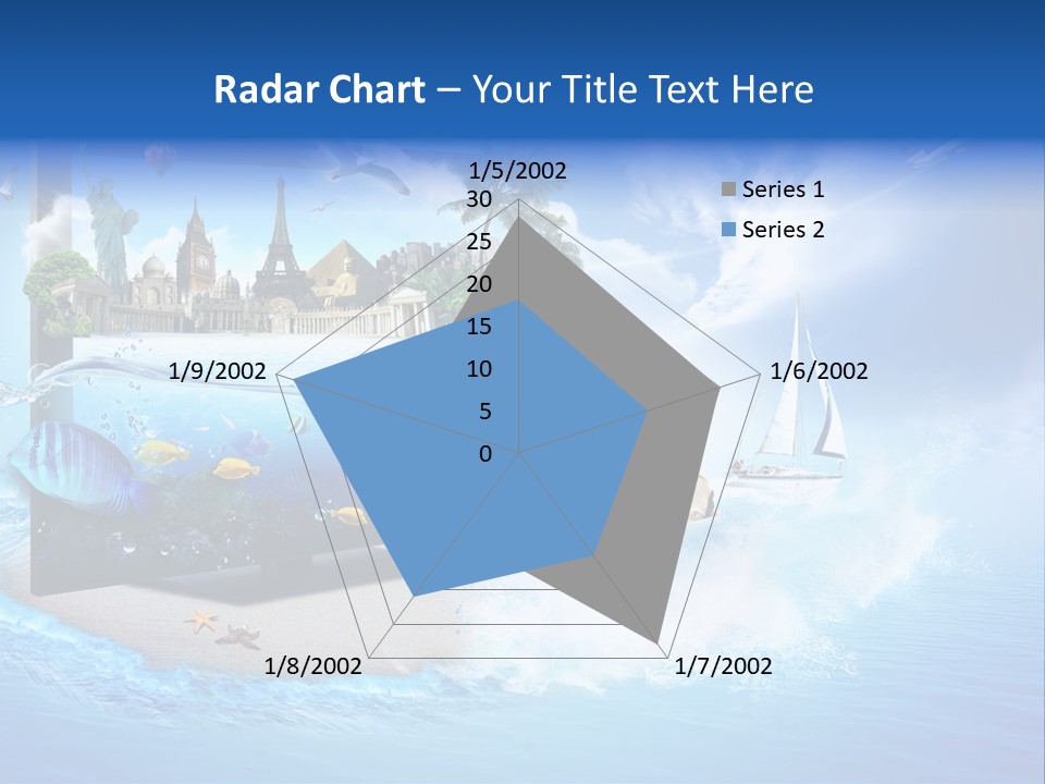 Lcd Eiffel Objects PowerPoint Template