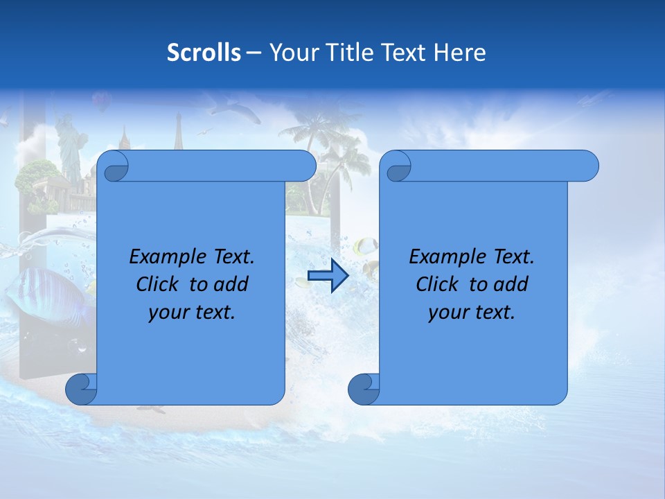 Lcd Eiffel Objects PowerPoint Template
