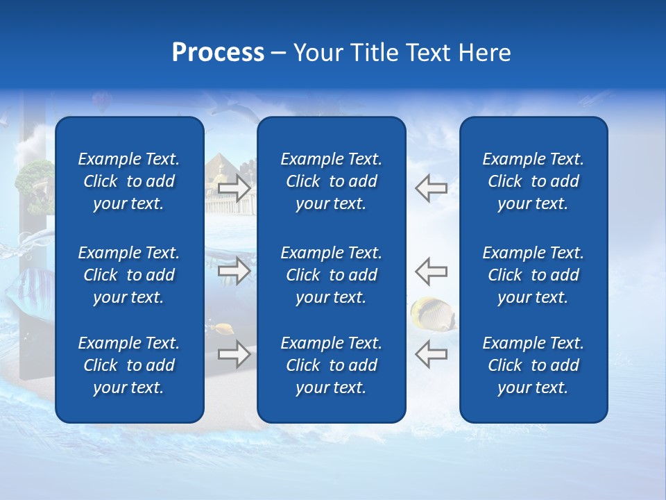 Lcd Eiffel Objects PowerPoint Template