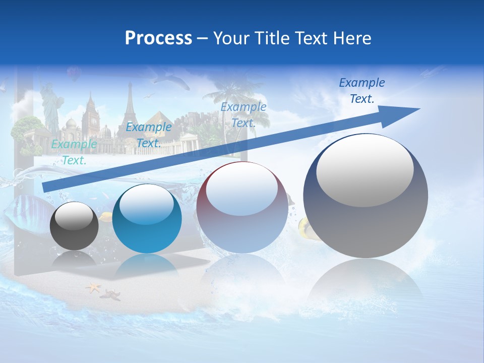 Lcd Eiffel Objects PowerPoint Template