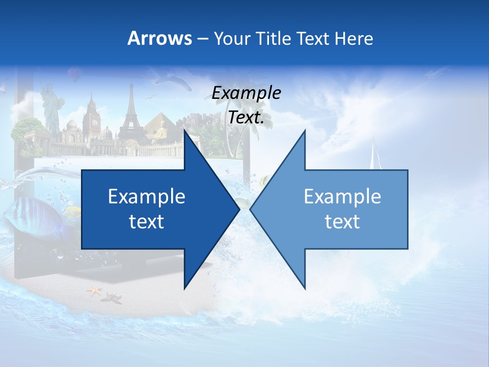 Lcd Eiffel Objects PowerPoint Template