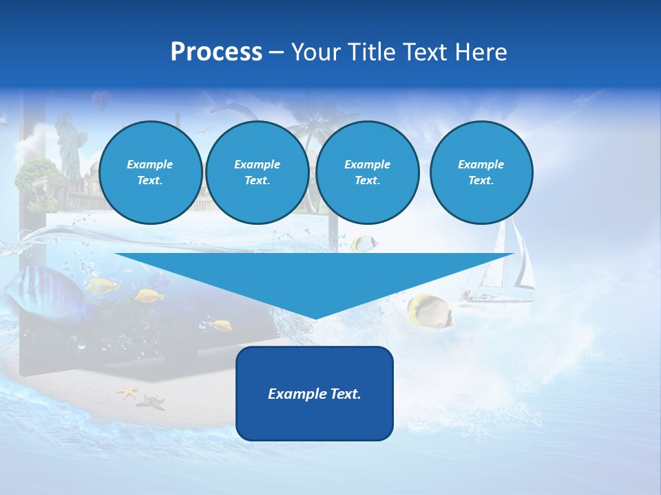 Lcd Eiffel Objects PowerPoint Template