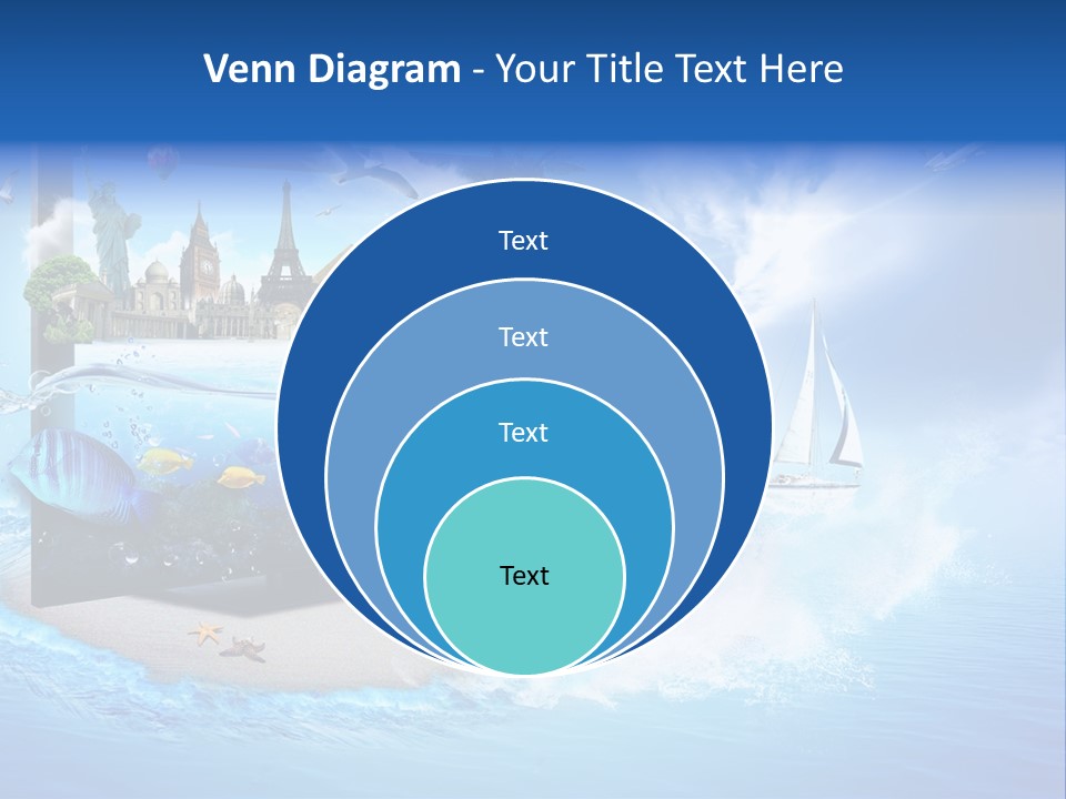 Lcd Eiffel Objects PowerPoint Template