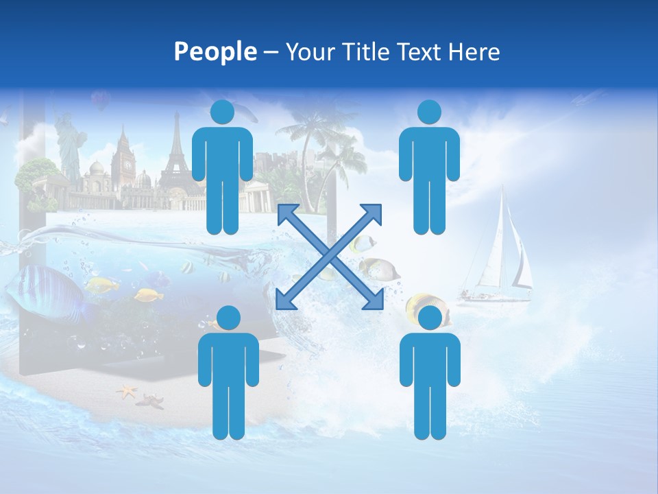 Lcd Eiffel Objects PowerPoint Template