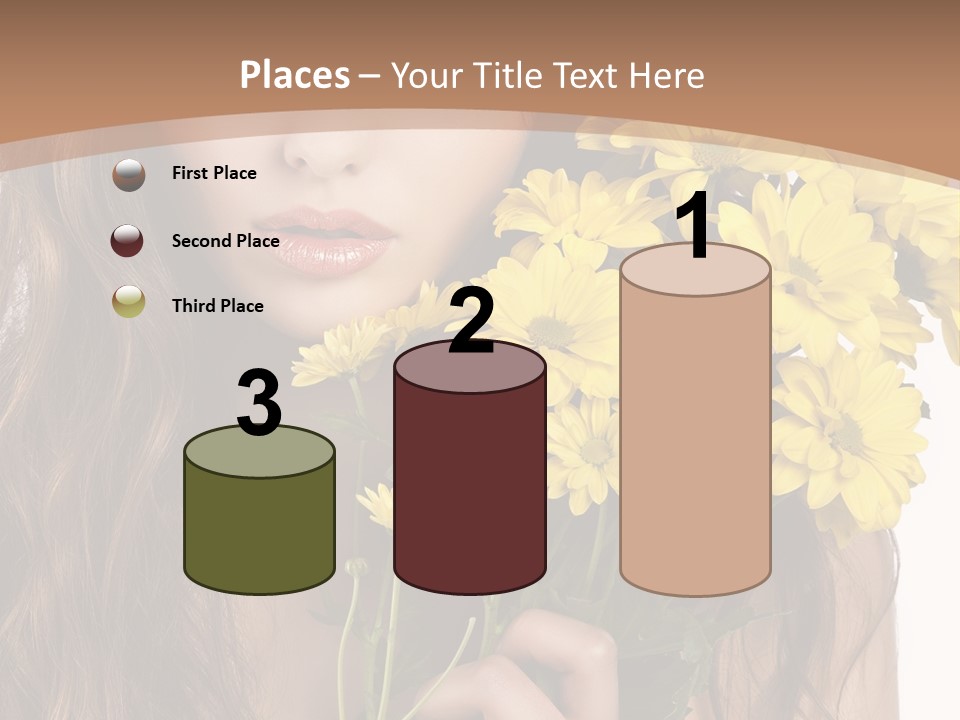 Portrait Closeup Bouquet PowerPoint Template