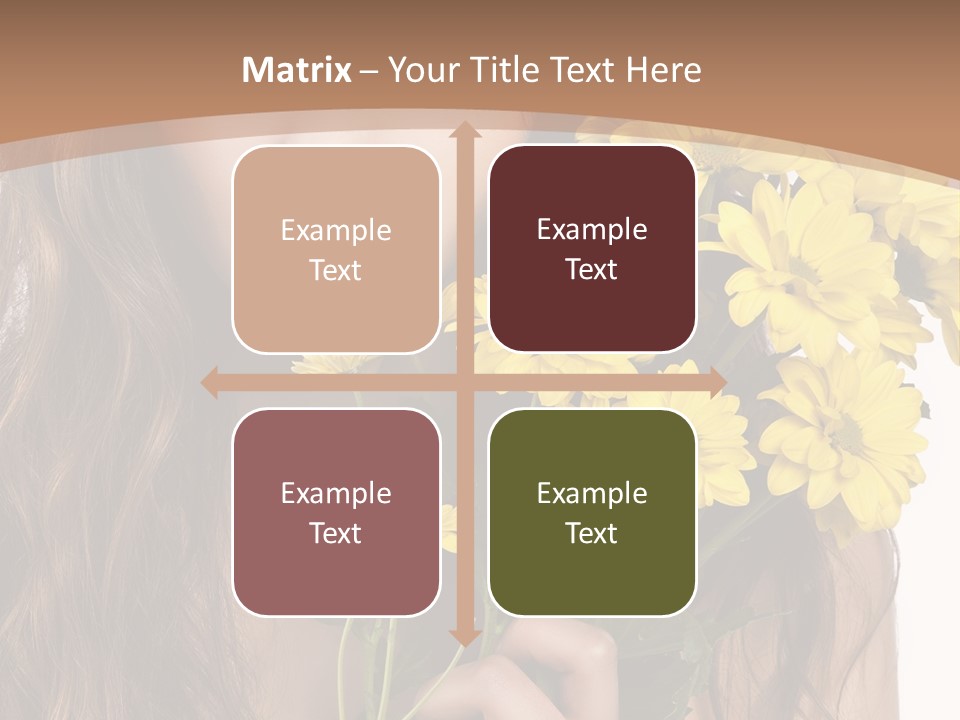 Portrait Closeup Bouquet PowerPoint Template