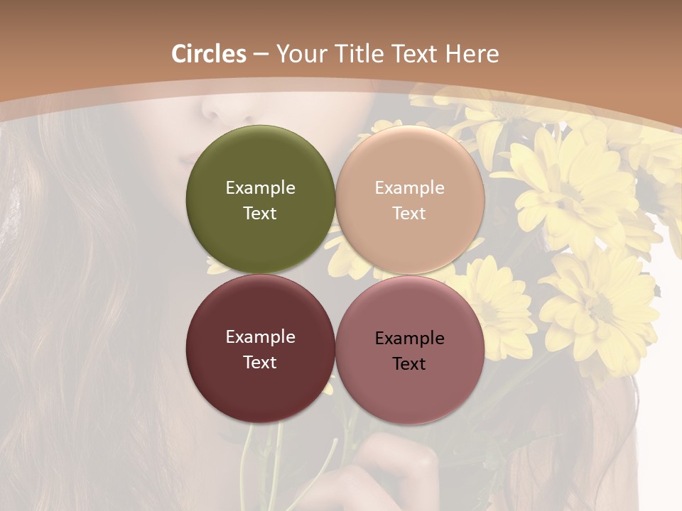 Portrait Closeup Bouquet PowerPoint Template