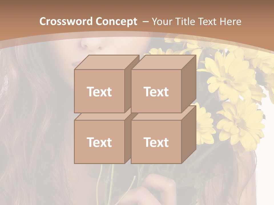 Portrait Closeup Bouquet PowerPoint Template